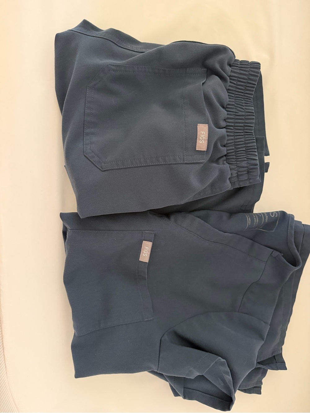 Figs Navy Unisex Drawstring Joggers
